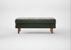 Hepburn Ottoman Leather Stonewash Vintage Green 278 / Natural