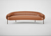 Isola 3 Seater Sofa Linea Leather Brown 680 / Bronze