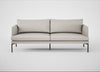 Matera 3 Seater Sofa Linea Leather White 634 / Black