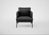 Matera Armchair Linea Leather Black 622 / Black