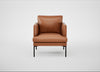 Matera Armchair Linea Leather Brown 680 / Black