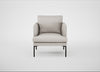 Matera Armchair Linea Leather White 634 / Black