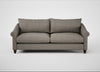 Devon 4 Seater Sofa Broad Weave Pebble / Walnut Stained
