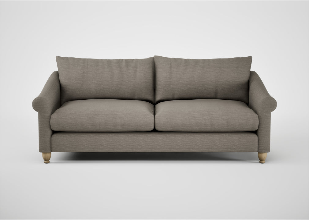 Devon 4 Seater Sofa Broad Weave Pebble / Natural