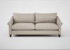 Devon 4 Seater Sofa Broad Weave Putty / Walnut Stained