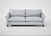 Devon 4 Seater Sofa Broad Weave Tin / Walnut Stained