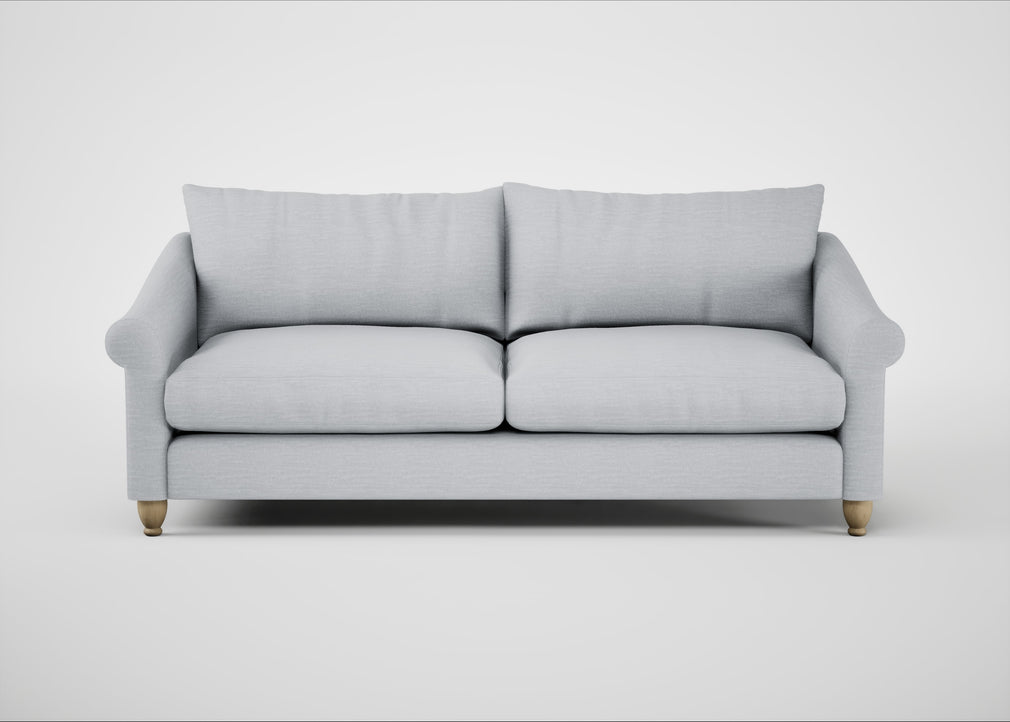 Devon 4 Seater Sofa Broad Weave Tin / Natural