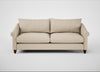 Devon 4 Seater Sofa Brushed Cotton Oat / Walnut Stained