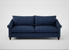 Devon 4 Seater Sofa Capelo Linen-Cotton Inkspot / Walnut Stained