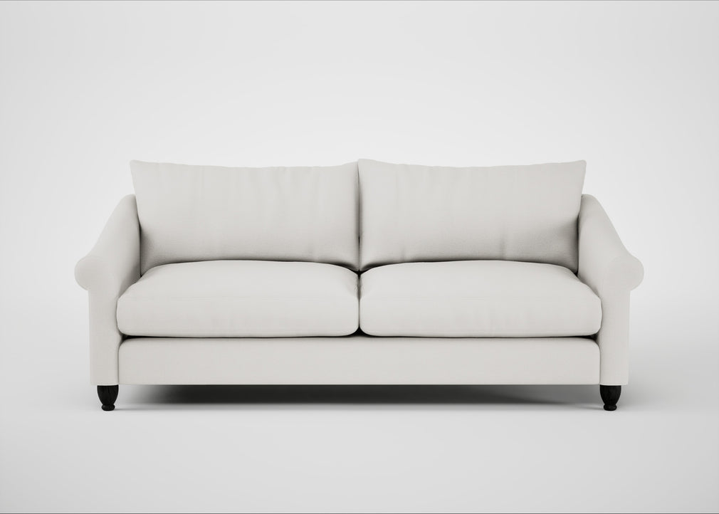 Devon 4 Seater Sofa Capelo Linen-Cotton Sea Salt / Black
