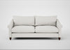 Devon 4 Seater Sofa Capelo Linen-Cotton Sea Salt / Walnut Stained