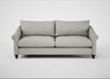Devon 4 Seater Sofa Melton Wool Limestone / Walnut Stained