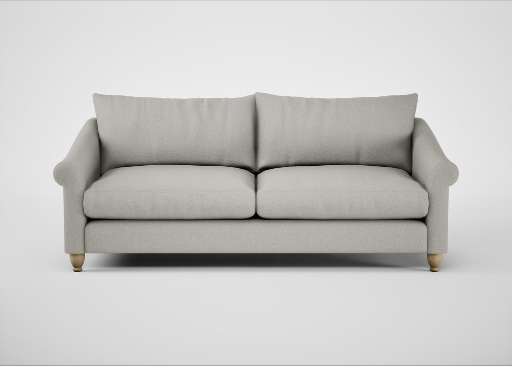 Devon 4 Seater Sofa Melton Wool Limestone / Natural