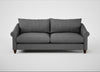 Devon 4 Seater Sofa Melton Wool Shale / Walnut Stained