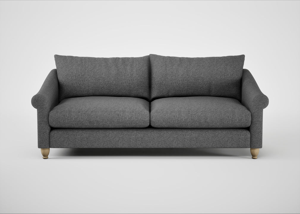 Devon 4 Seater Sofa Melton Wool Shale / Natural