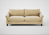 Devon 4 Seater Sofa Smart Luxe Velvet Biscuit / Black