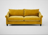 Devon 4 Seater Sofa Smart Luxe Velvet Canary / Black
