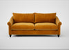 Devon 4 Seater Sofa Smart Luxe Velvet Cognac / Black