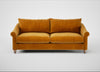 Devon 4 Seater Sofa Smart Luxe Velvet Cognac / Natural