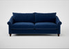 Devon 4 Seater Sofa Smart Luxe Velvet Midnight / Walnut Stained