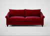 Devon 4 Seater Sofa Smart Luxe Velvet Mulberry / Walnut Stained