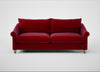 Devon 4 Seater Sofa Smart Luxe Velvet Mulberry / Natural