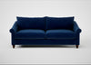 Devon 4 Seater Sofa Smart Velvet Dusk / Walnut Stained