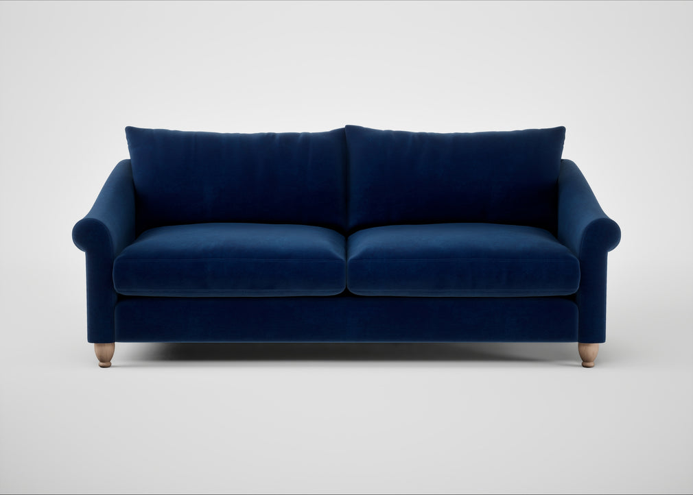 Devon 4 Seater Sofa Smart Velvet Dusk / Natural