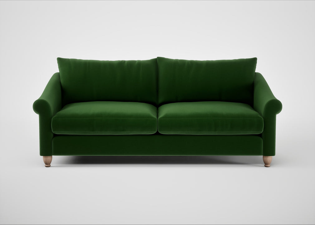 Devon 4 Seater Sofa Smart Velvet Forest / Natural