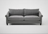 Devon 4 Seater Sofa Smart Velvet Mercury / Black