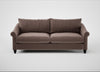 Devon 4 Seater Sofa Smart Velvet Mouse / Black