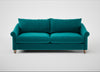 Devon 4 Seater Sofa Smart Velvet Petrol / Natural