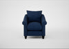 Devon Armchair Broad Weave Lagoon / Black