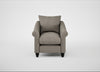 Devon Armchair Broad Weave Pebble / Black
