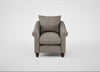 Devon Armchair Broad Weave Pebble / Walnut Stained