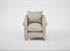 Devon Armchair Broad Weave Putty / Natural