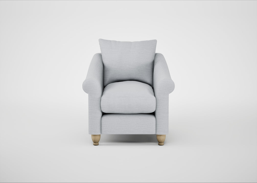 Devon Armchair Broad Weave Tin / Natural