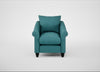 Devon Armchair Brushed Cotton Cadet / Black