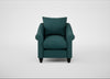 Devon Armchair Brushed Cotton Pine / Black