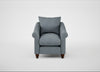 Devon Armchair Capelo Linen-Cotton Mineral / Walnut Stained