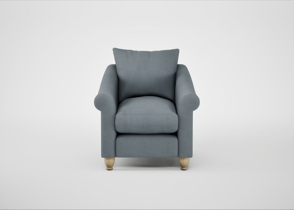 Devon Armchair Capelo Linen-Cotton Mineral / Natural