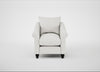 Devon Armchair Capelo Linen-Cotton Sea Salt / Black