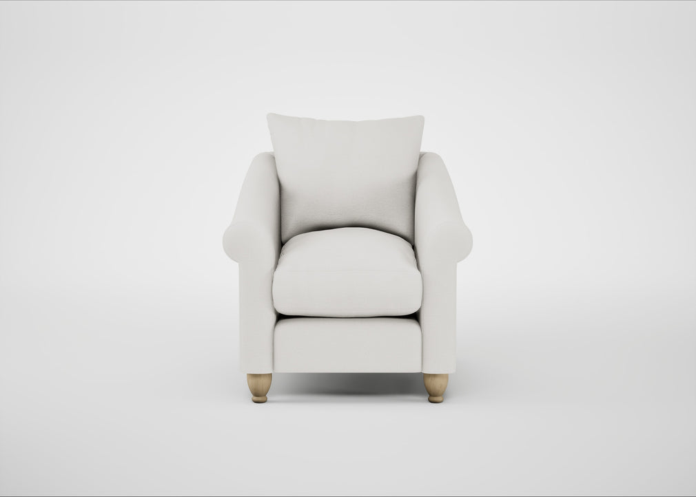 Devon Armchair Capelo Linen-Cotton Sea Salt / Natural
