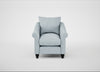 Devon Armchair Capelo Linen-Cotton Sea Shanty / Black