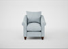 Devon Armchair Capelo Linen-Cotton Sea Shanty / Walnut Stained