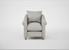 Devon Armchair Melton Wool Limestone / Natural