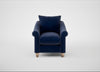 Devon Armchair Smart Luxe Velvet Midnight / Natural