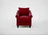 Devon Armchair Smart Luxe Velvet Mulberry / Black
