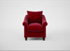 Devon Armchair Smart Luxe Velvet Mulberry / Walnut Stained