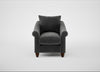 Devon Armchair Smart Luxe Velvet Nickel / Walnut Stained